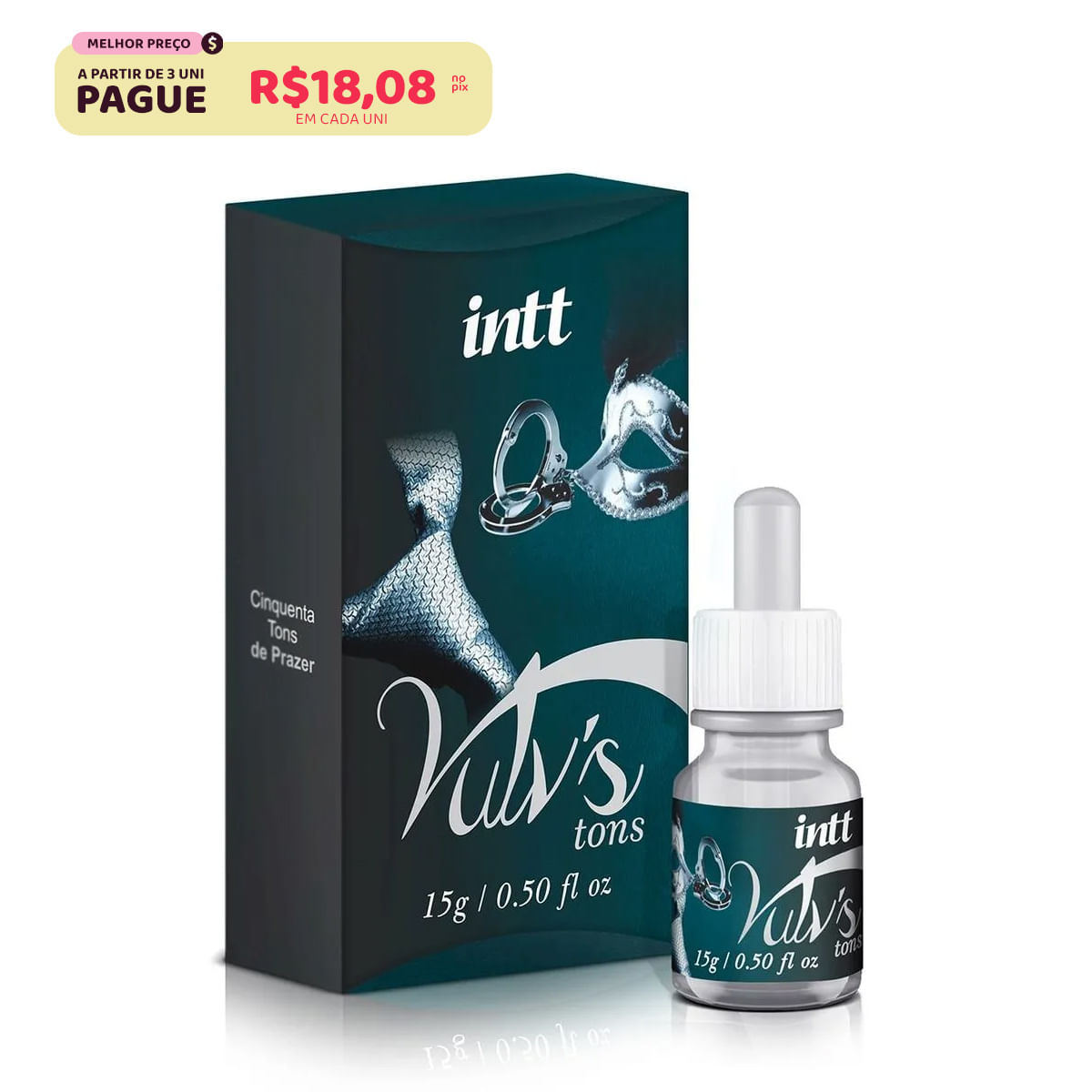 Vulv's Cinquenta Tons Excitante e Lubrificante 15g Intt