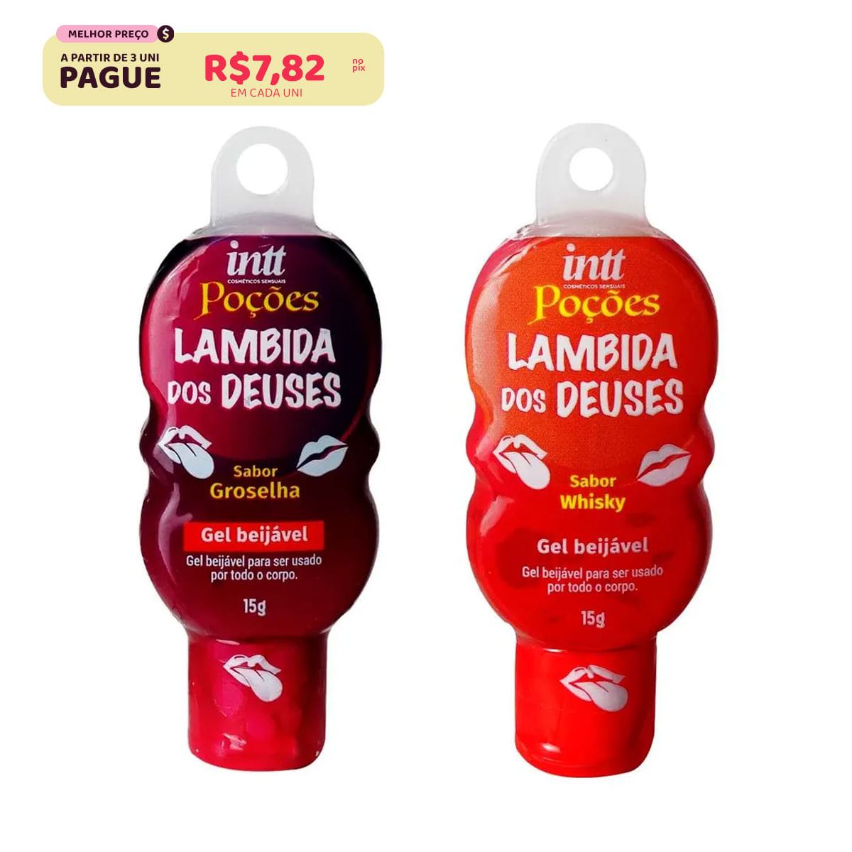 Lambida dos Deuses Gel Beijável 15g Linha Poções Intt