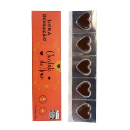 Chocolate do Amor Excitante para Adultos  com Taurina 05 Unidades 25g Loka Sensação