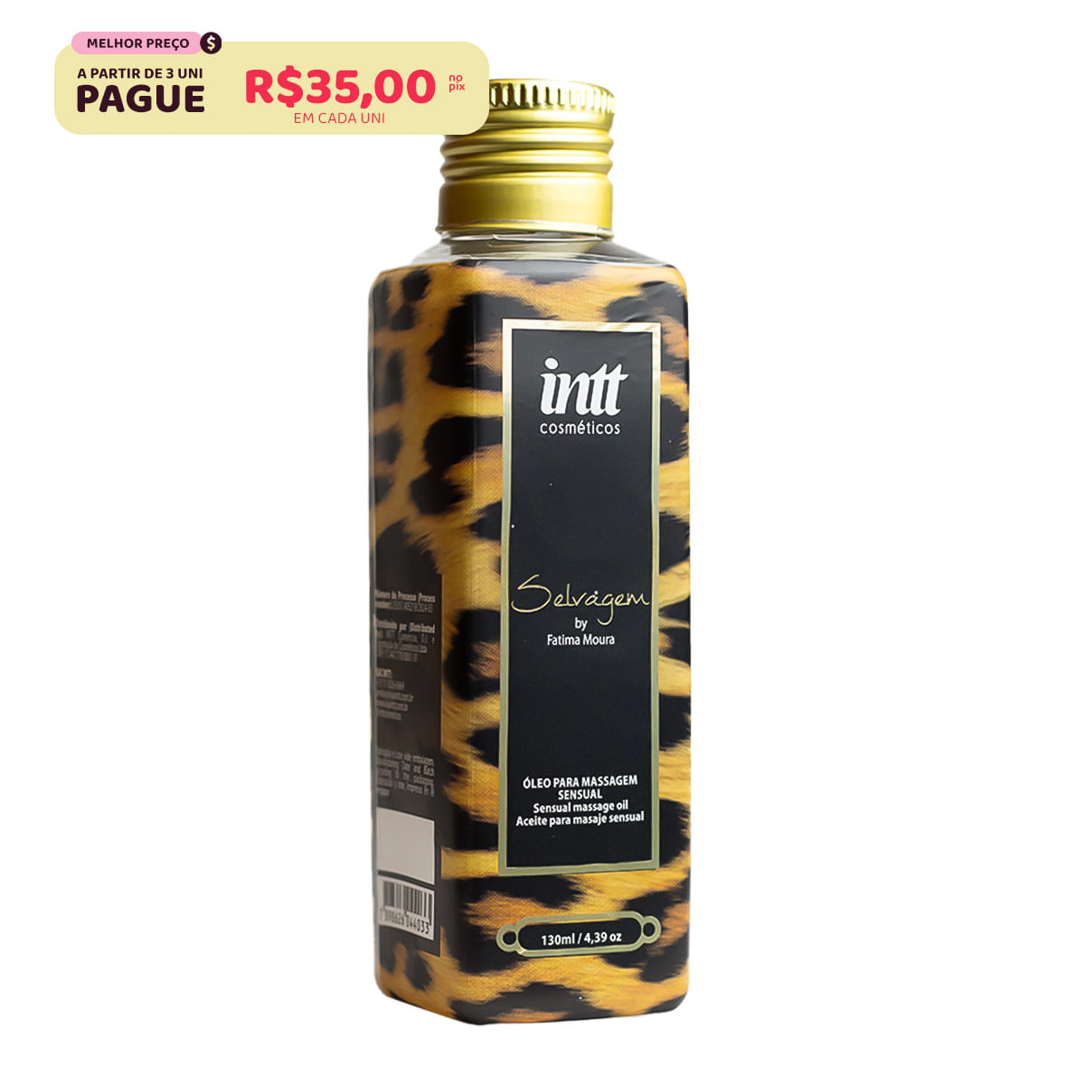 Selvagem by Fatima Moura Óleo para Massagem Sensual 130ml Intt