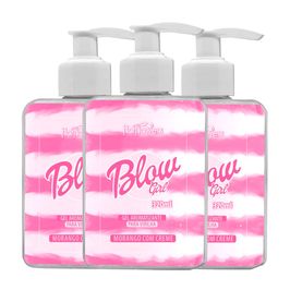 Kit com 3 Blow Girl Gel Hidratante de Virilha 320ml Hot Flowers