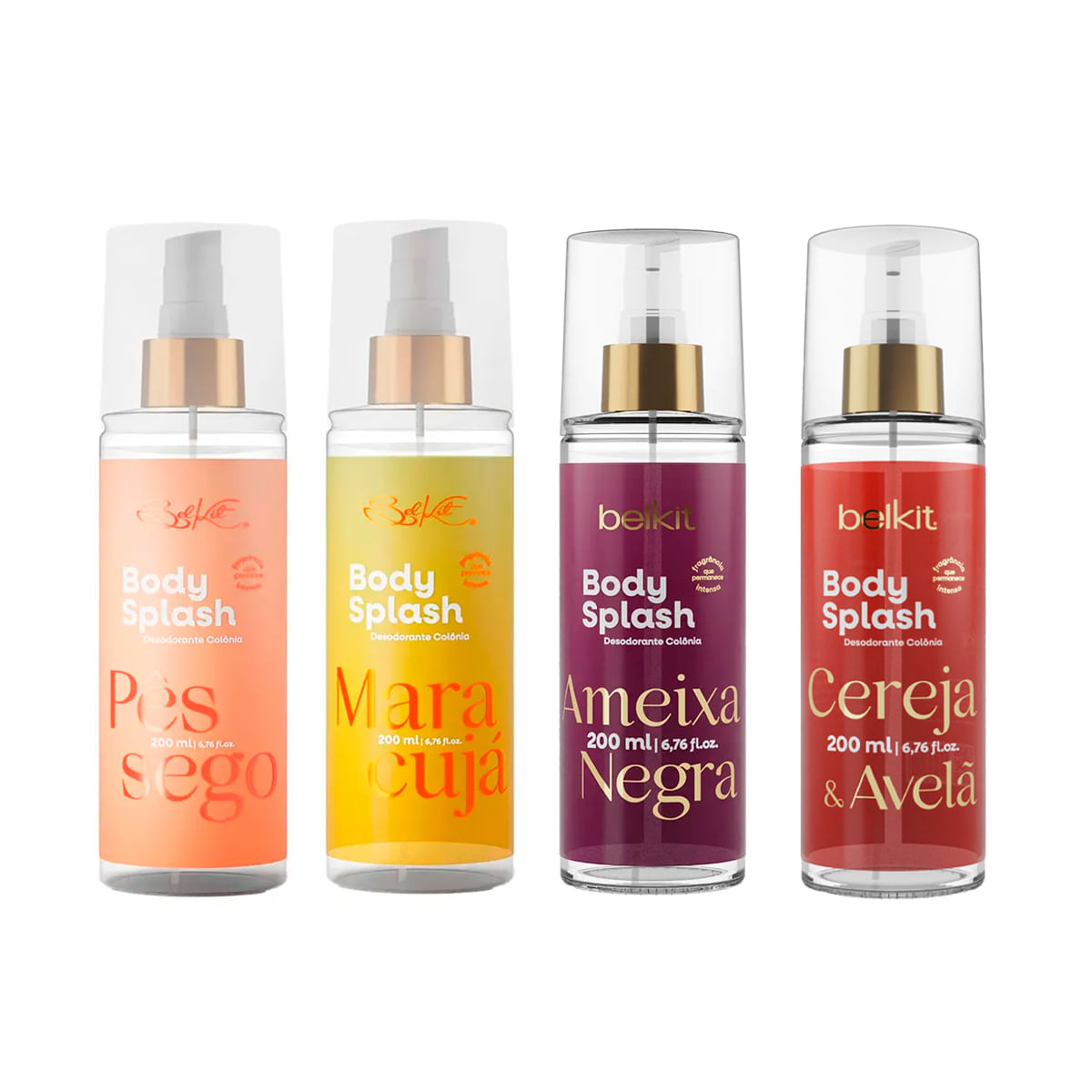 Body Splash com Aroma Frutado 200ml Belkit