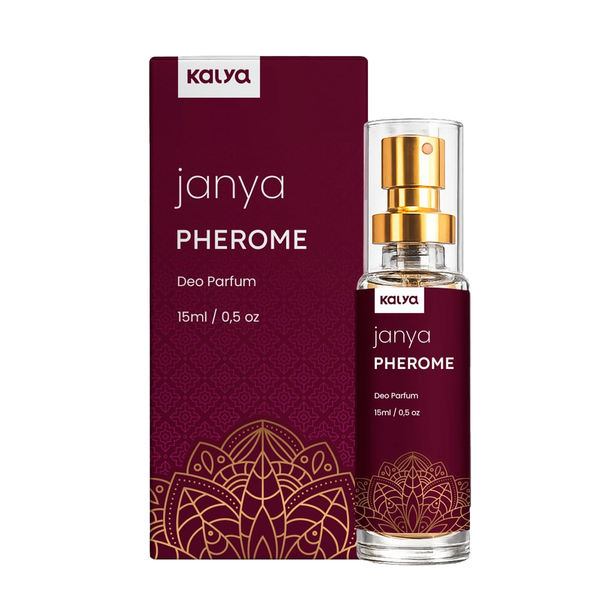 Pherome Janya Perfume Feminino com Feromônio 15ml Kalya Pherome Janya Perfume Feminino com Feromônio 15ml Kalya