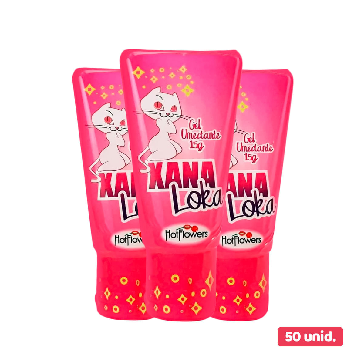 Kit com 50 Xana Loka Gel Excitante Feminino