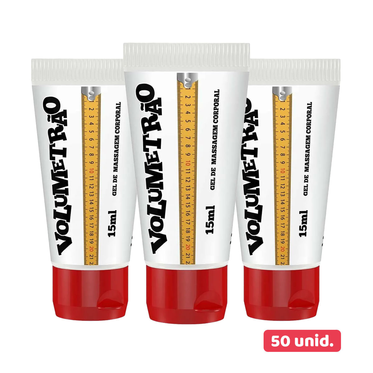 Kit com 50 Volumetrão Gel Vasodilatador Sensação de Aumento Peniano
