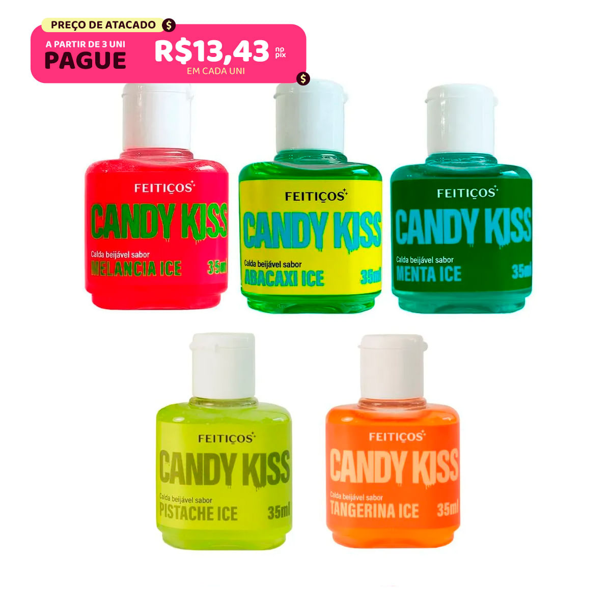 Candy Kiss Ice Calda Beijável com Efeito Gelado 35ml Feitiços Aromáticos