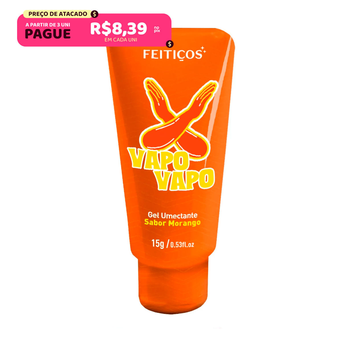 Vapo Vapo Gel Lubrificante Hot 15g Linha 10 de 10 Feitiços Aromáticos