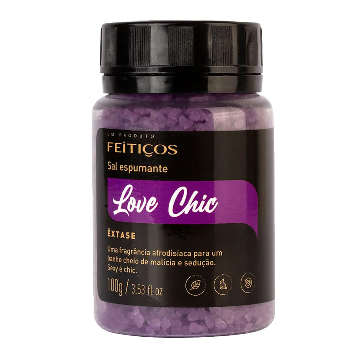 Love Chic Êxtase Sal Espumante 100g Feitiços Aromáticos