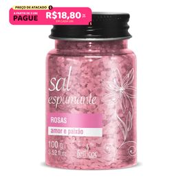 Sal Espumante Amor e Paixão Rosas 100g Feitiços