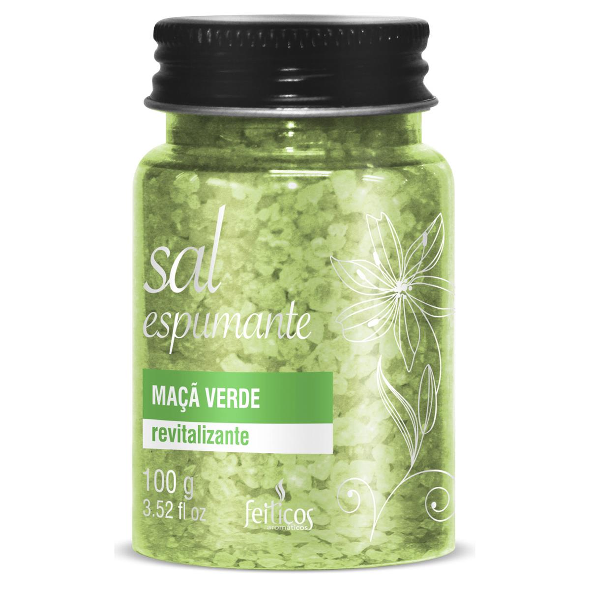 Sal Espumante Revitalizante Maça Verde 100g Feitiços