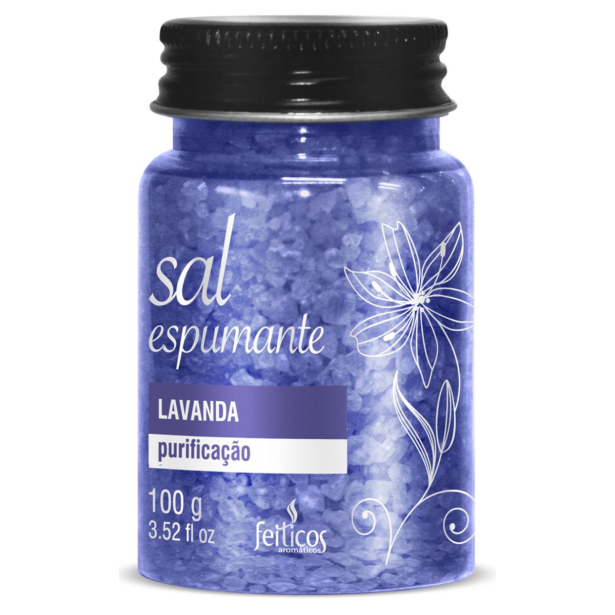Sal Espumante Purificação Lavanda 100g Feitiços
