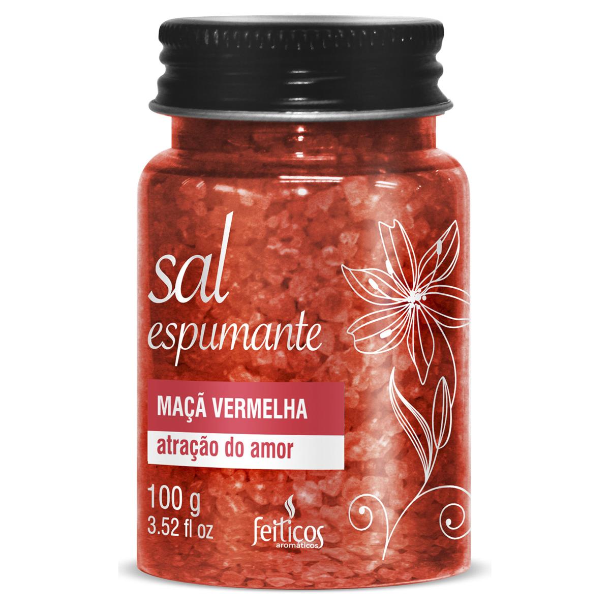 Sal Espumante Atração do Amor Maça Vermelha 100g Feitiços