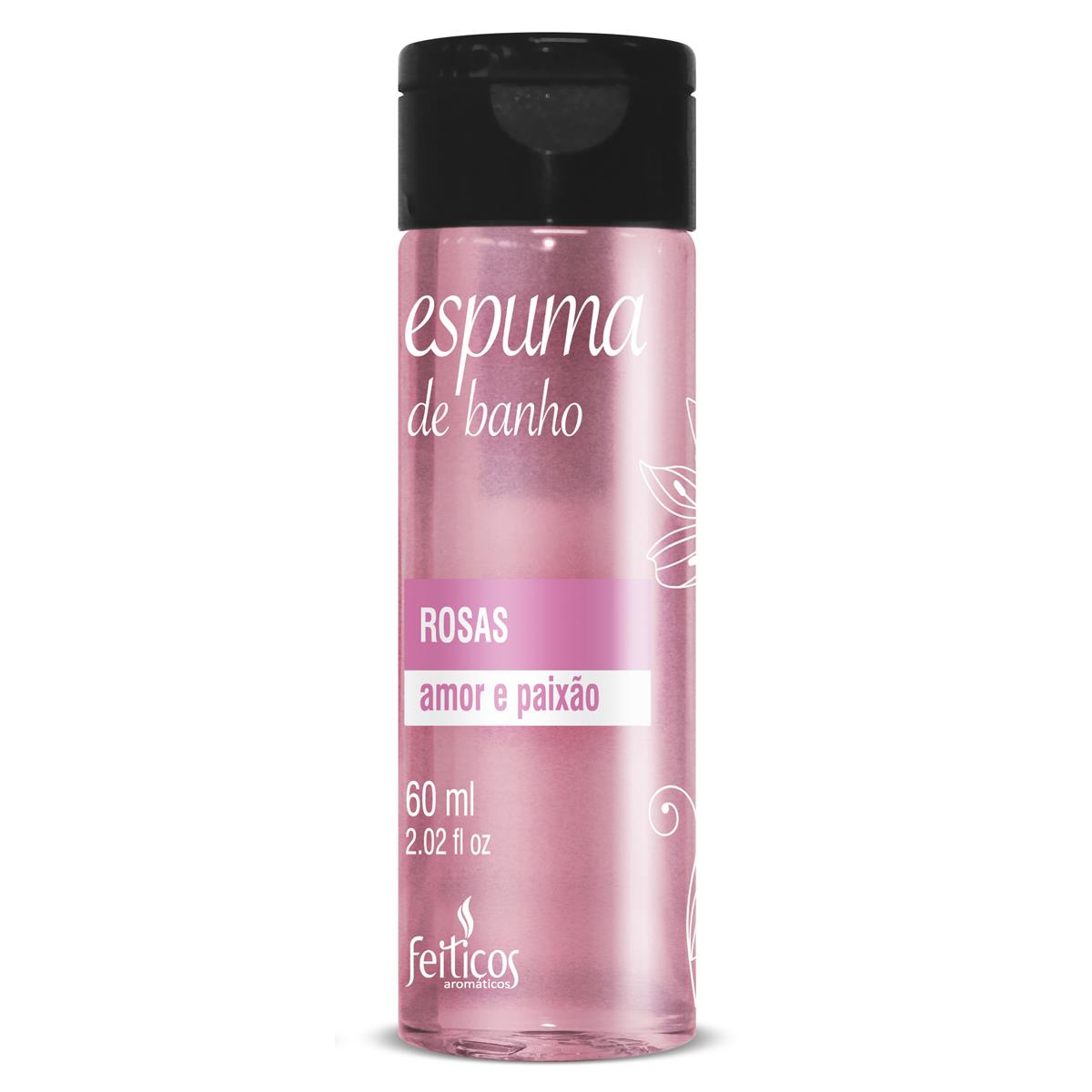 Espuma de Banho Rosas Amor e Paixão 60ml Feitiços