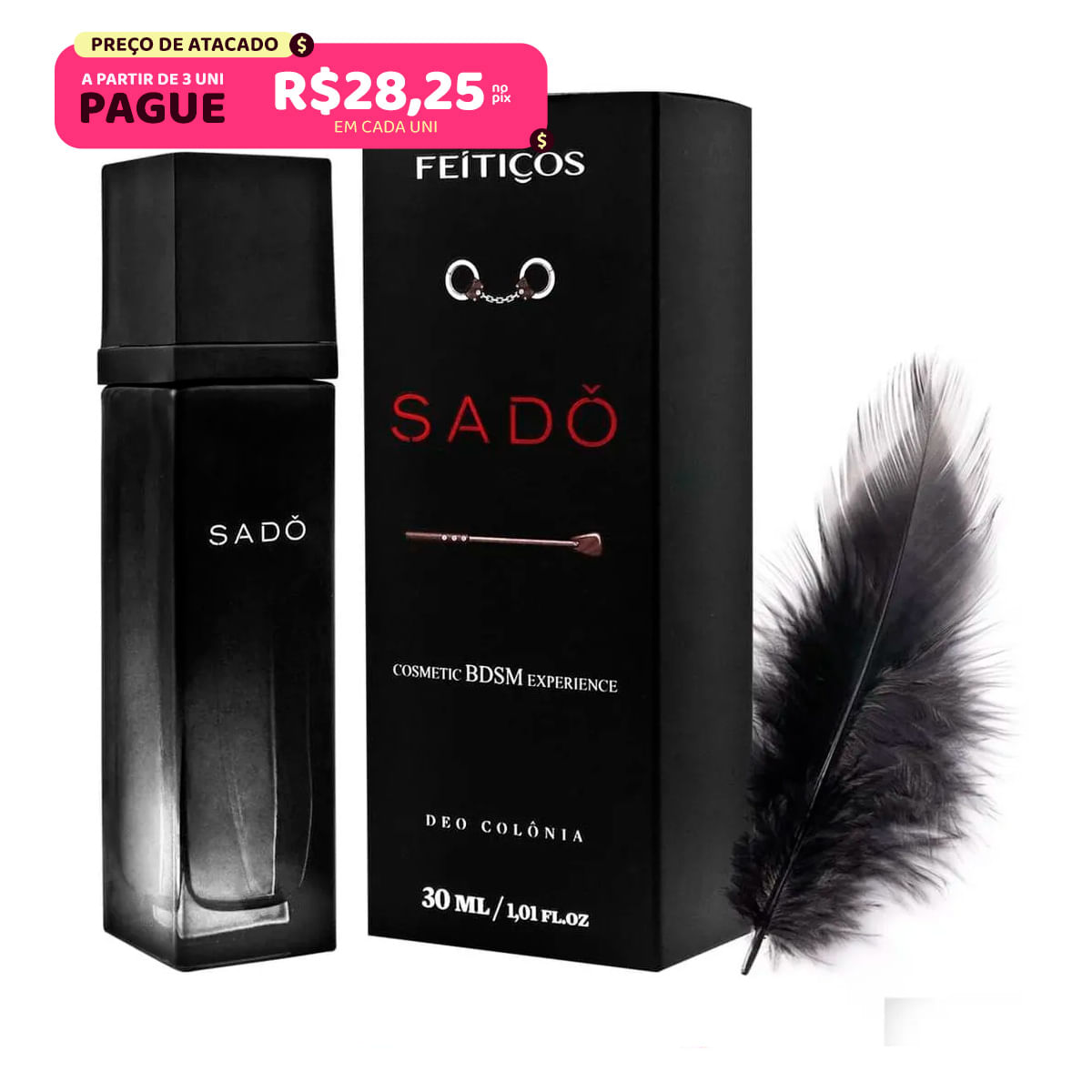 Sado Deo Colônia Masculina 30ml Feitiços Aromáticos