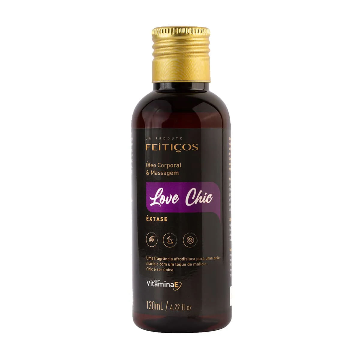 Love Chic Êxtase Óleo Corporal e Massagem 120ml Feitiços Aromáticos