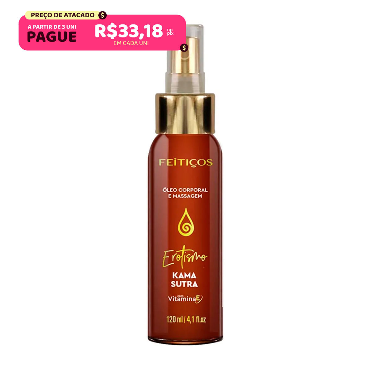 Erotismo Óleo Corporal e Massagem em Spray Fragrância Kama Sutra 120ml Feitiços Aromáticos Erotismo Óleo Corporal e Massagem em Spray Fragrância Kama Sutra 120ml Feitiços Aromáticos
