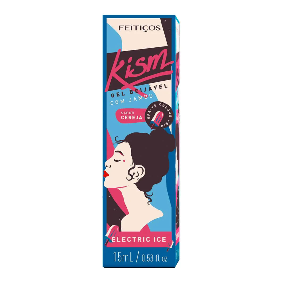 Kism Eletric Ice Gel Beijável com Jambu 15ml Feitiços Aromáticos