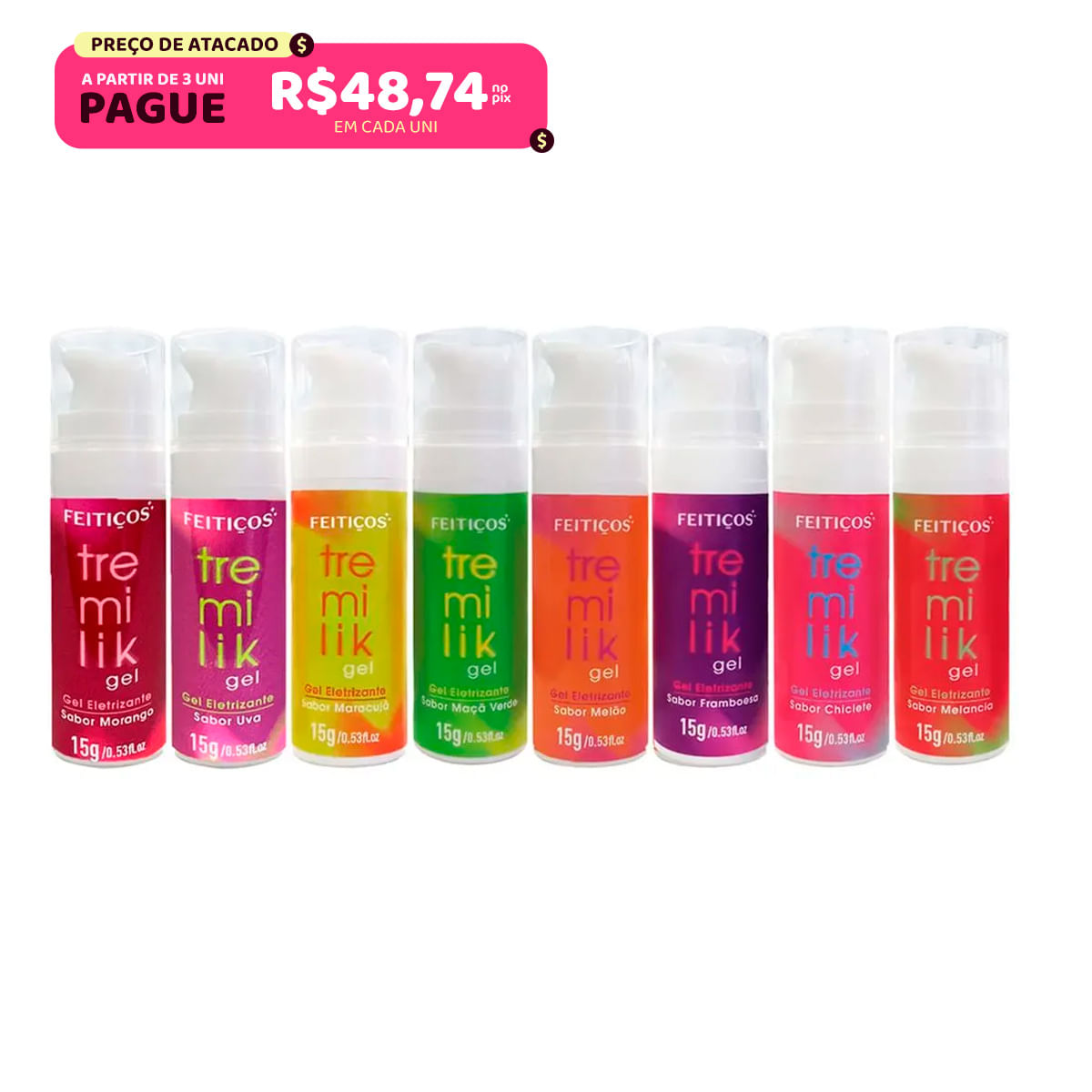 Tremilik Gel Vibrador Líquido Beijável 15g Feitiços