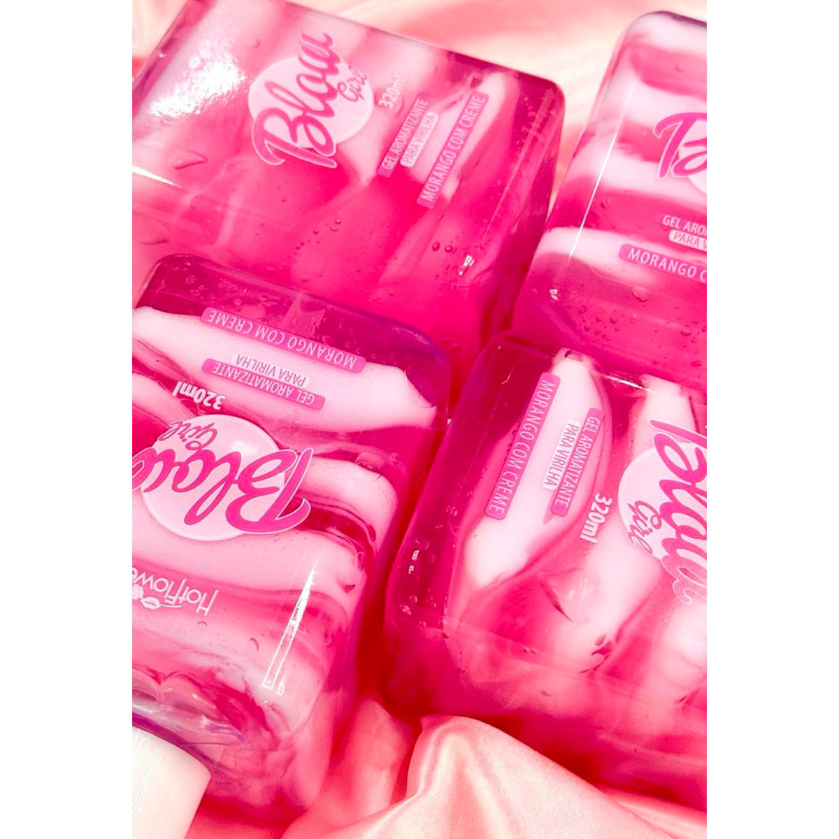 Blow Girl Gel Aromatizante Beijável Para Virilha 320ml Hot Flowers