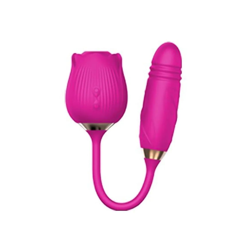 Sophie Vibrador Formato de Rosa com 7 Modos de Vibração, Vai e Vem e Pulsação Sexy Import