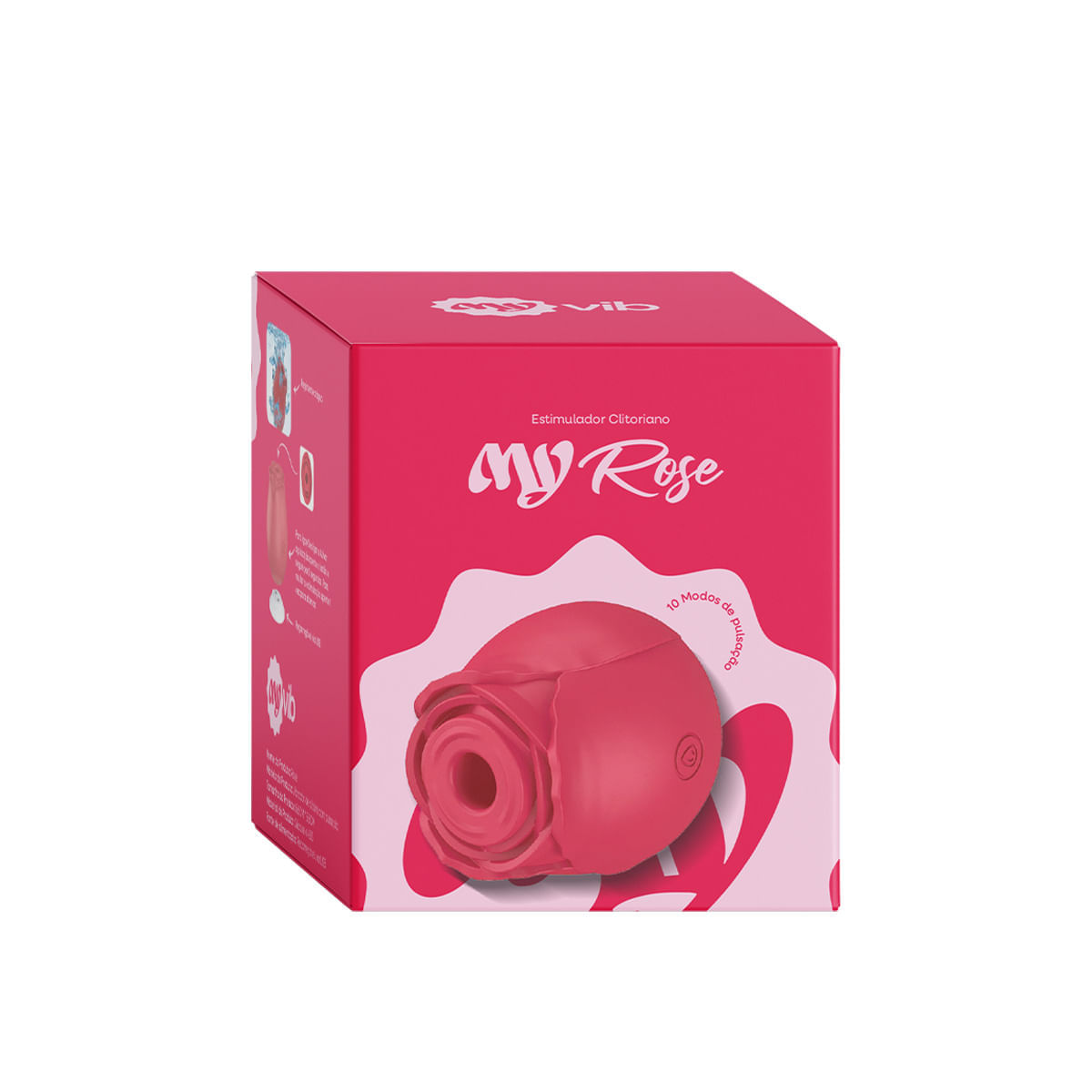 MyRose Rosa Estimuladora de Clitóris com 10 Modos de Pulsação MyVib