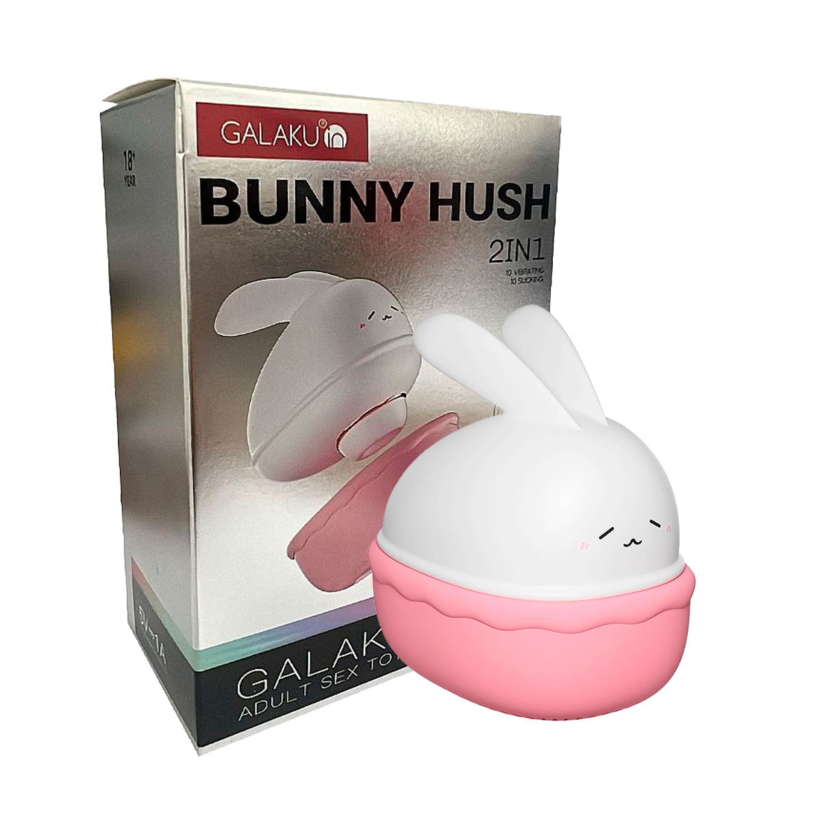 Bunny Hush Vibrador de Pulsação em Formato Coelho com 10 Modos de Pulsação e Vibração Sexy Import