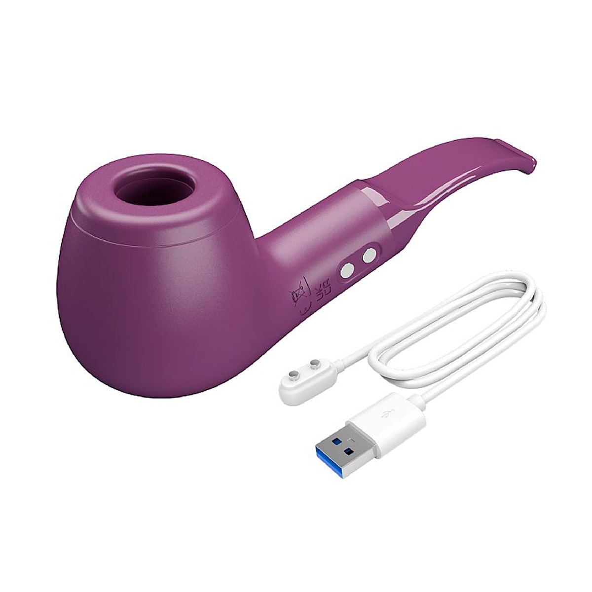 Romance Pipe Estimulador Clitoriano em Formato de Cachimbo com 10 Modos de Pulsação Sexy Import