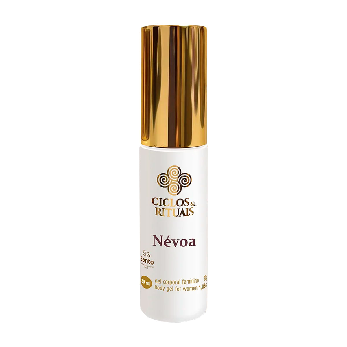 Névoa Hidrogel Bioequilibrante com Aminoácidos e Ação Clareadora 30ml Santo Cosméticos