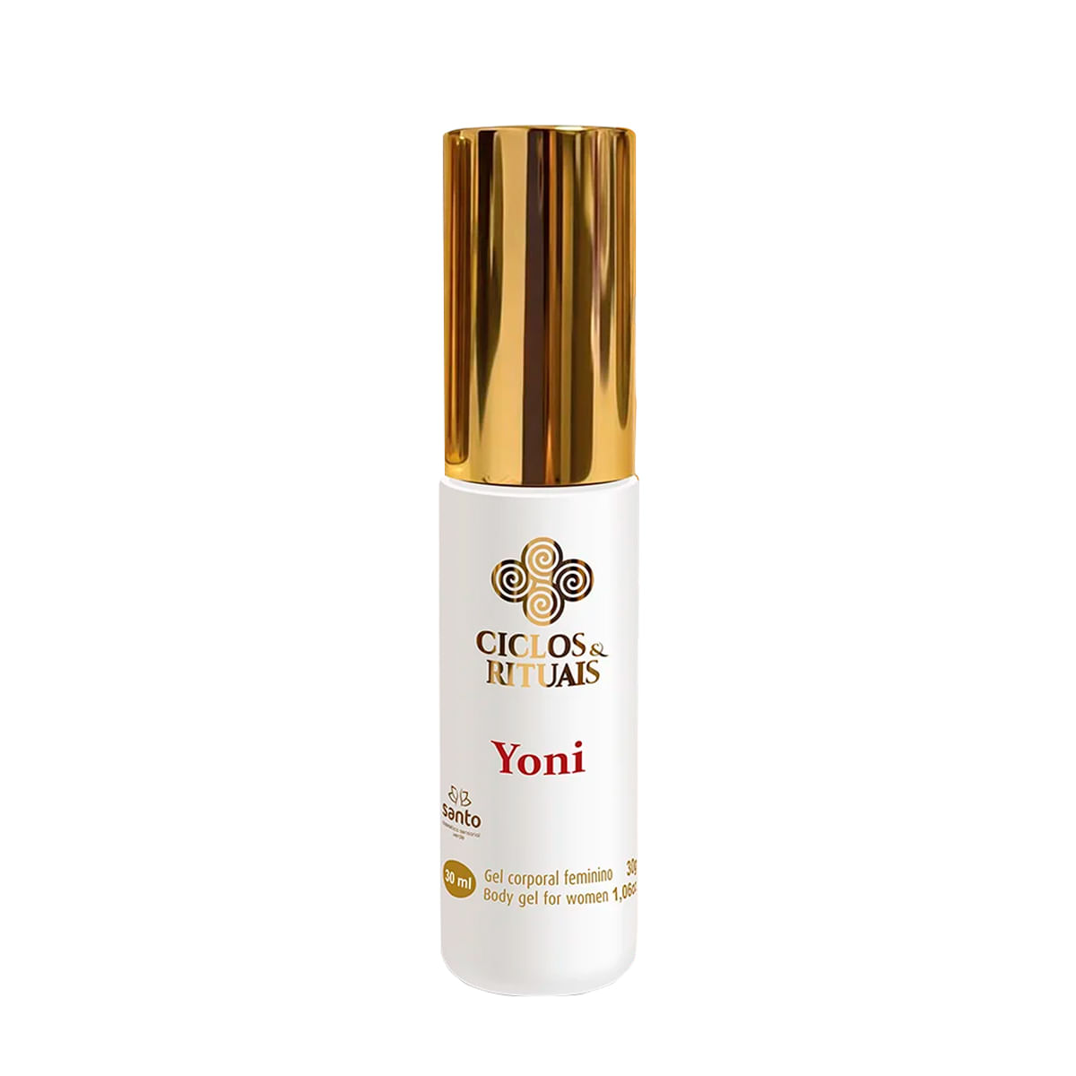 Yoni Hidrogel Estimulante Feminino com CB2 e PDRN Vegan 30ml Santo Cosméticos