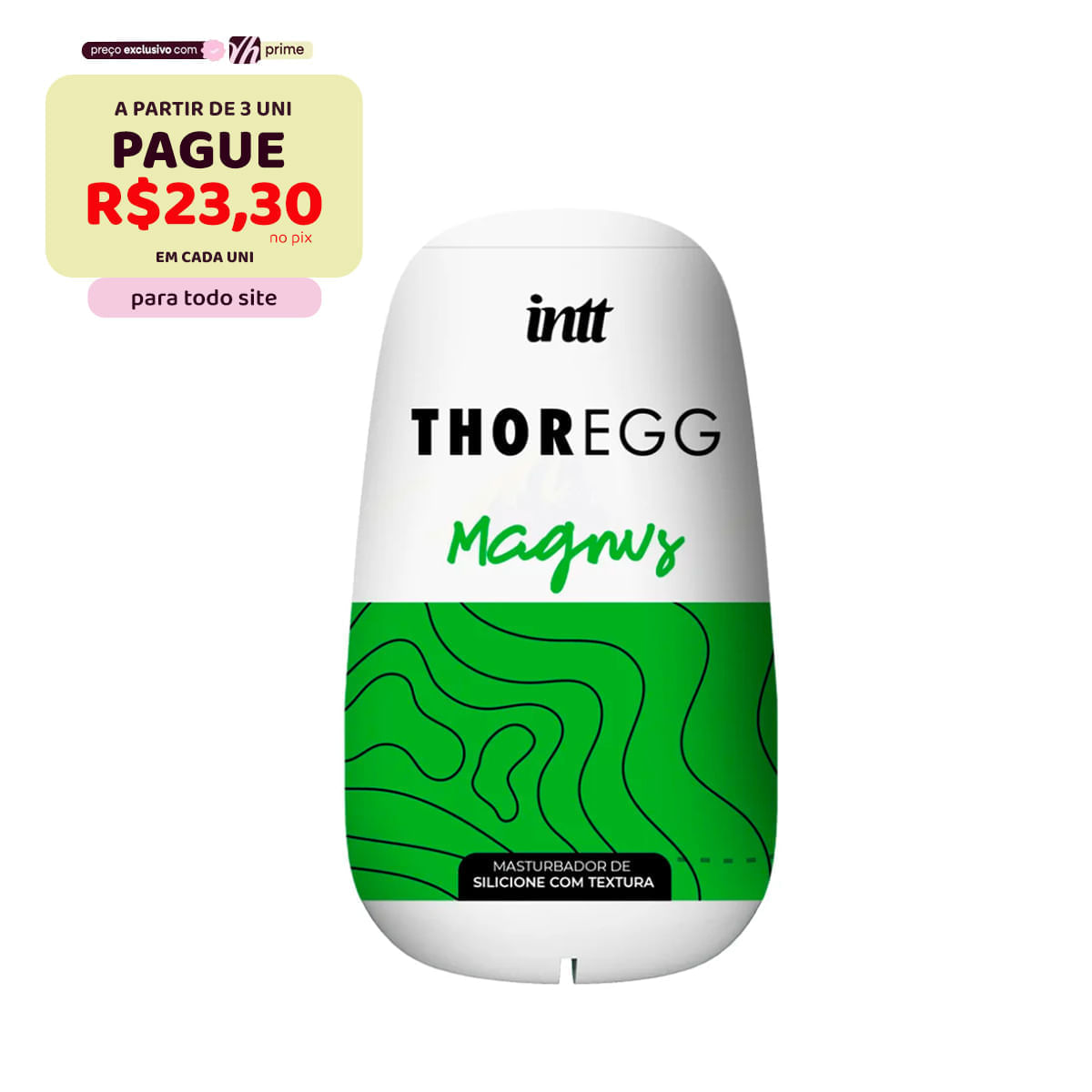 Thor Egg Magnus Masturbador Masculino Texturizado Intt Thor Egg Magnus Masturbador Masculino Texturizado Intt