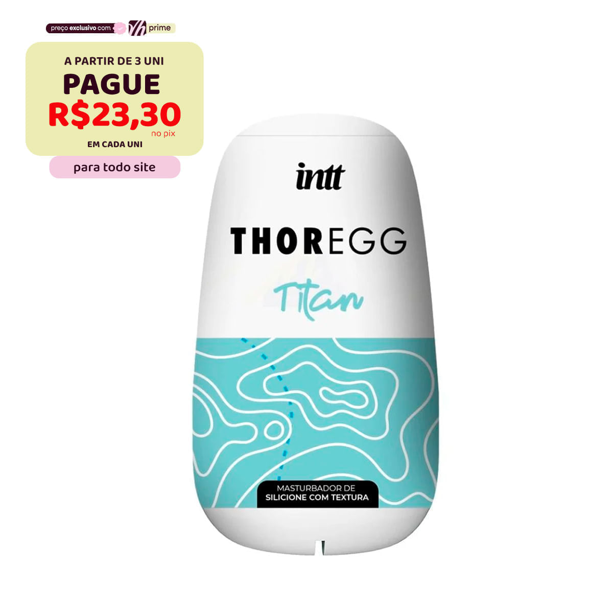 Thor Egg Titan Masturbador Masculino Texturizado Intt Thor Egg Titan Masturbador Masculino Texturizado Intt