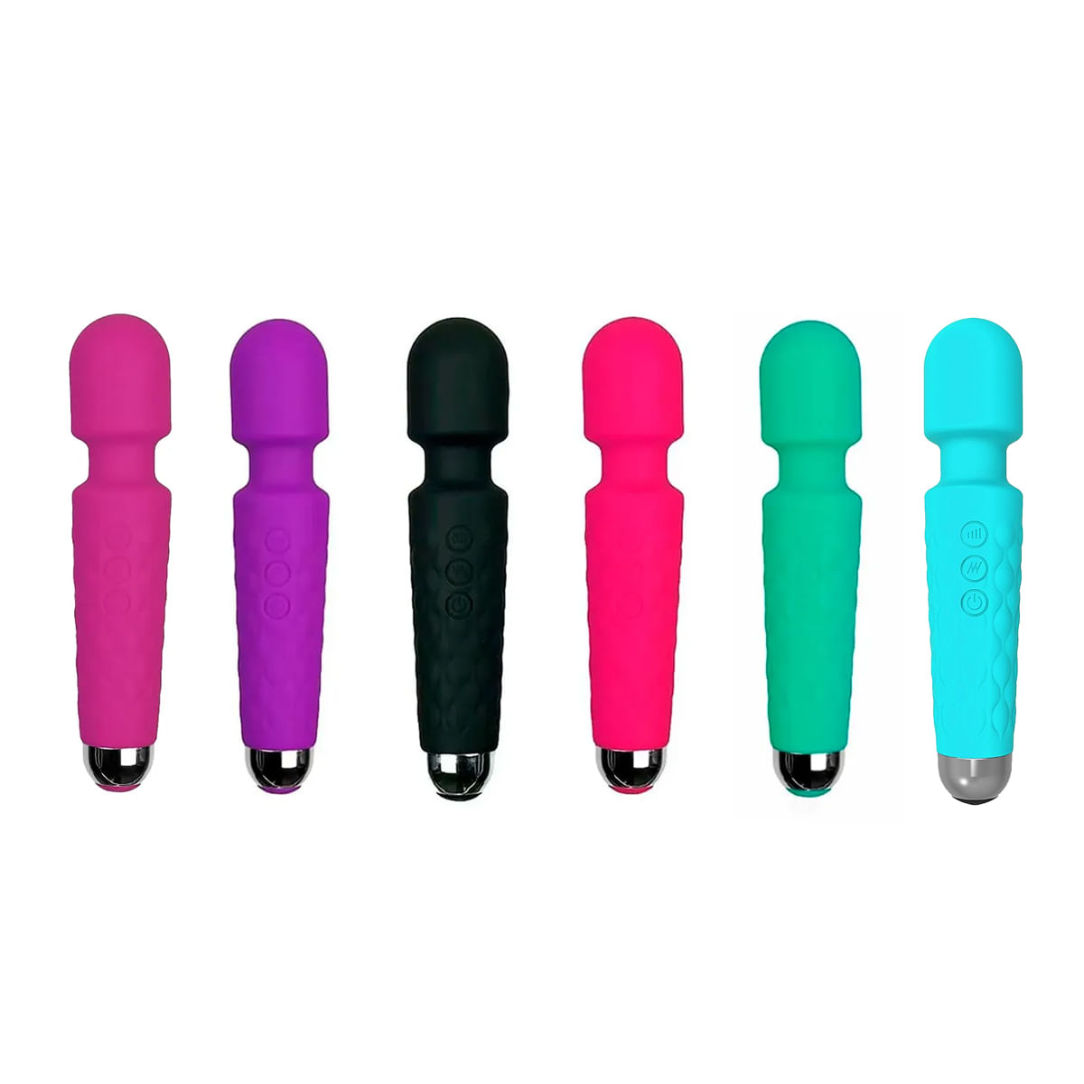 Massageador Varinha em Silicone com 20 Modos de Vibração Sexy Import