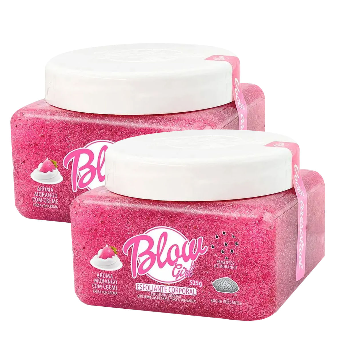 Kit com 2 Blow Girl Esfoliante Corporal com Glitter