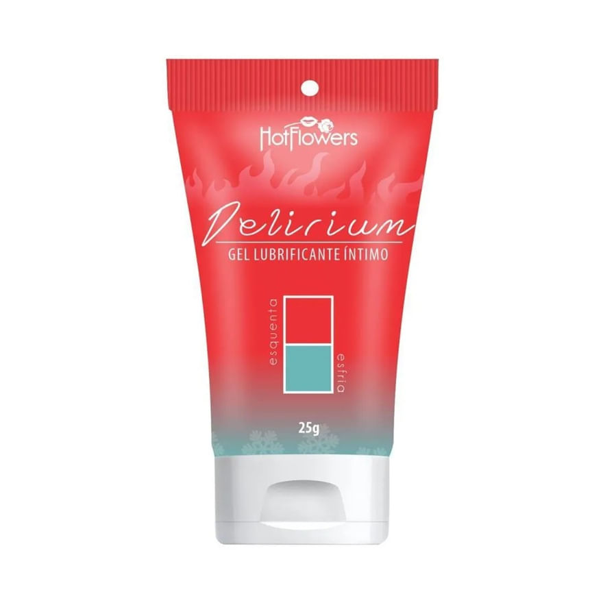 Delirium Gel Deslizante que Esquenta e Esfria 25g Hot Flowers
