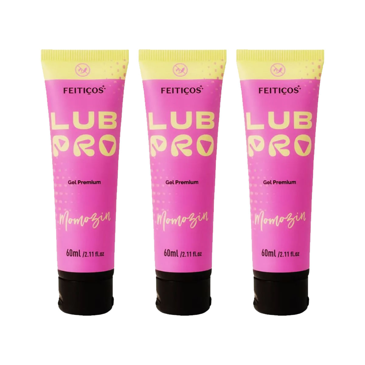 Kit com 03 LubPro Momozin Lubrificante