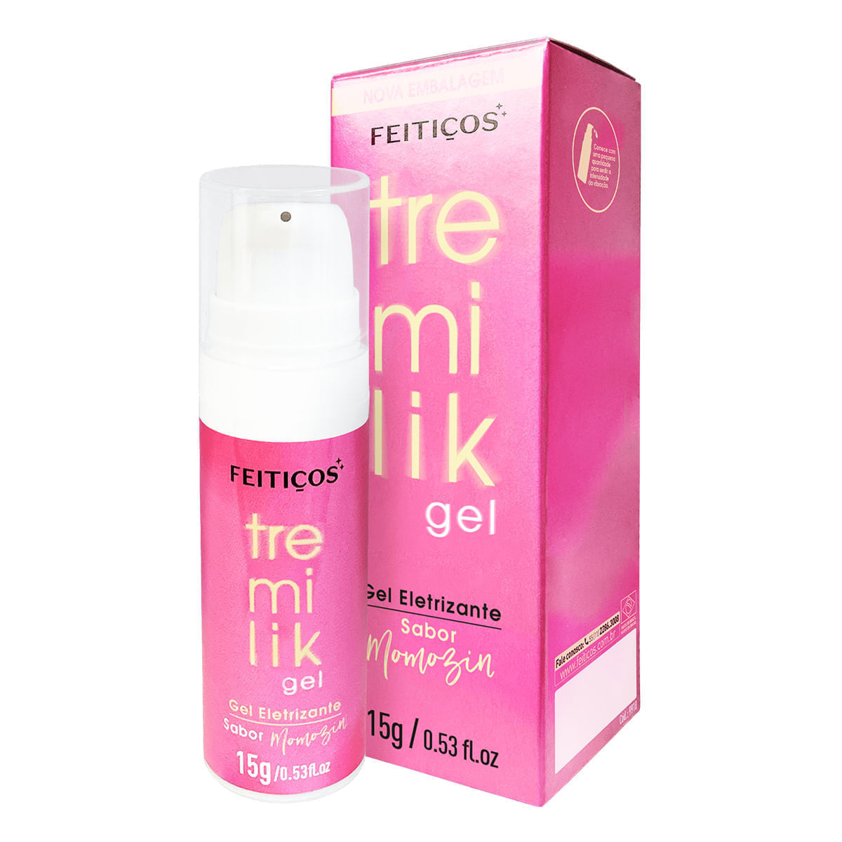 Tremilik Momozin Gel Vibrador Líquido Beijável 15g Feitiços
