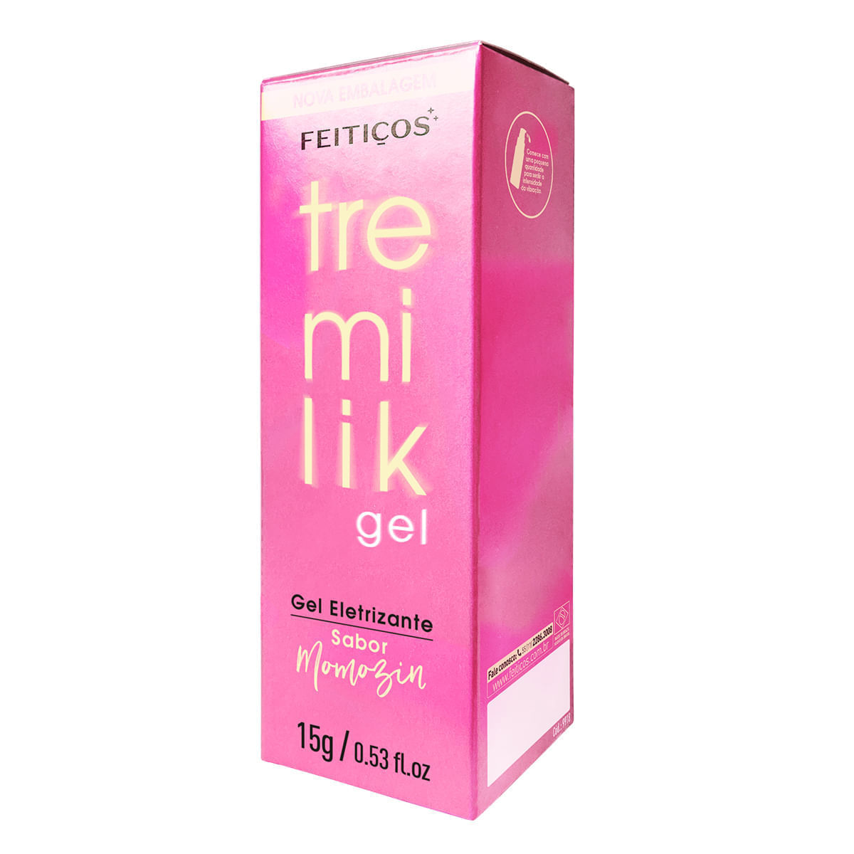 Tremilik Momozin Gel Vibrador Líquido Beijável 15g Feitiços