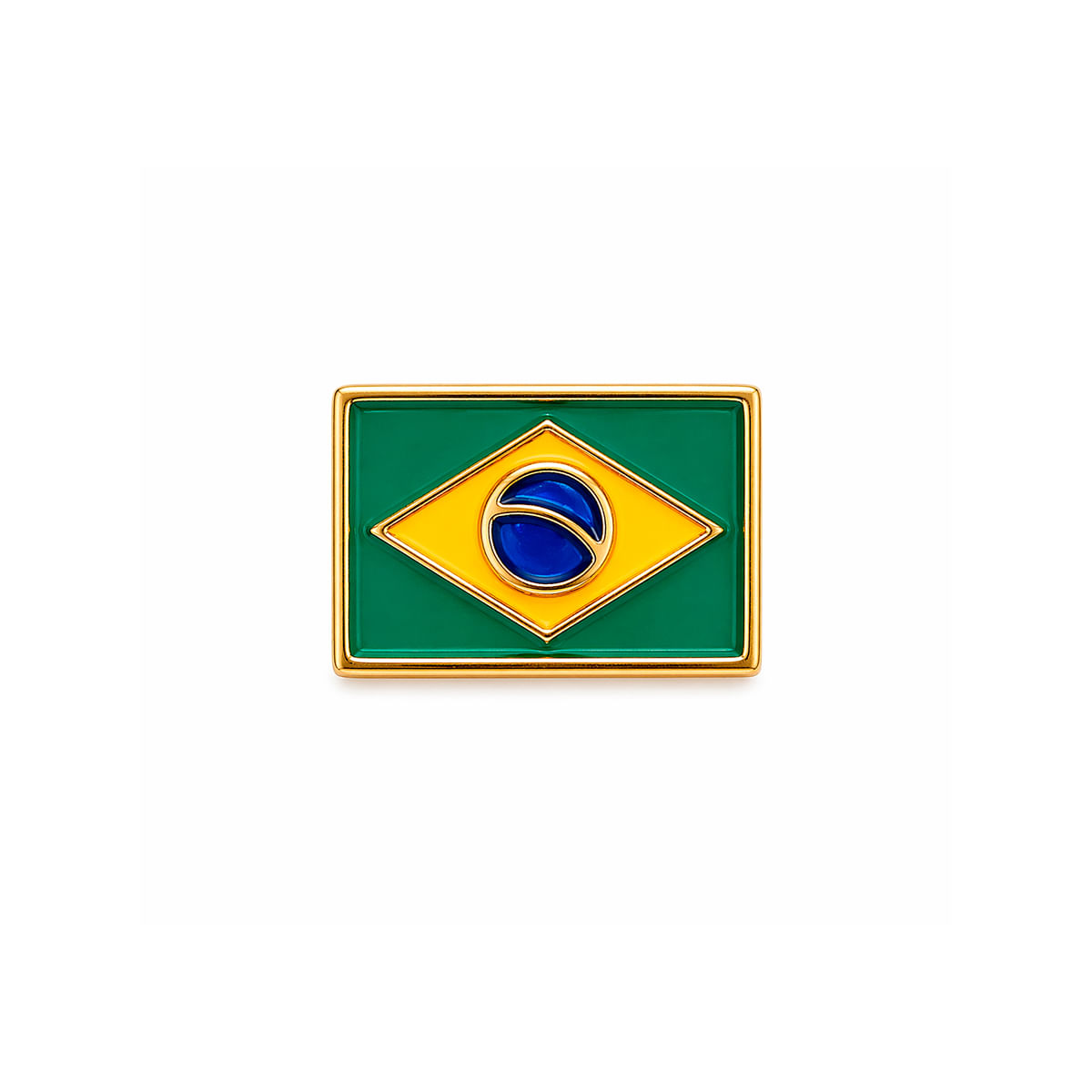 Pingente Charm Bandeira do Brasil Doce Olhar Pingente Charm Bandeira do Brasil Doce Olhar