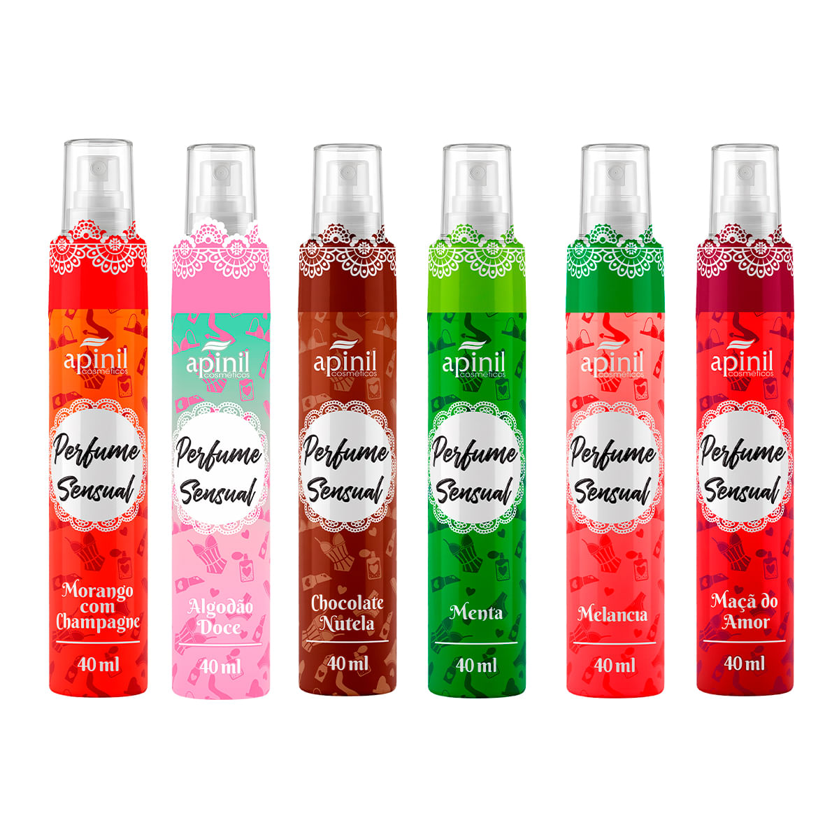 Perfume de Calcinha Aromático 40ml Apinil Cosméticos