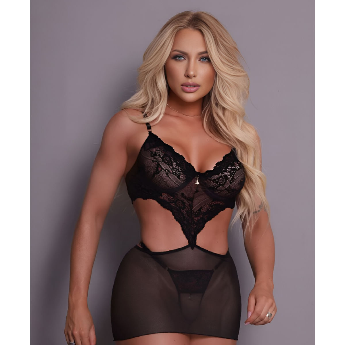 Camisola Pura Tentação Personalizável e Calcinha Coleção Metamorfose Tallyta Moda Apimentada Camisola Pura Tentação Personalizável e Calcinha Coleção Metamorfose Tallyta Moda Apimentada