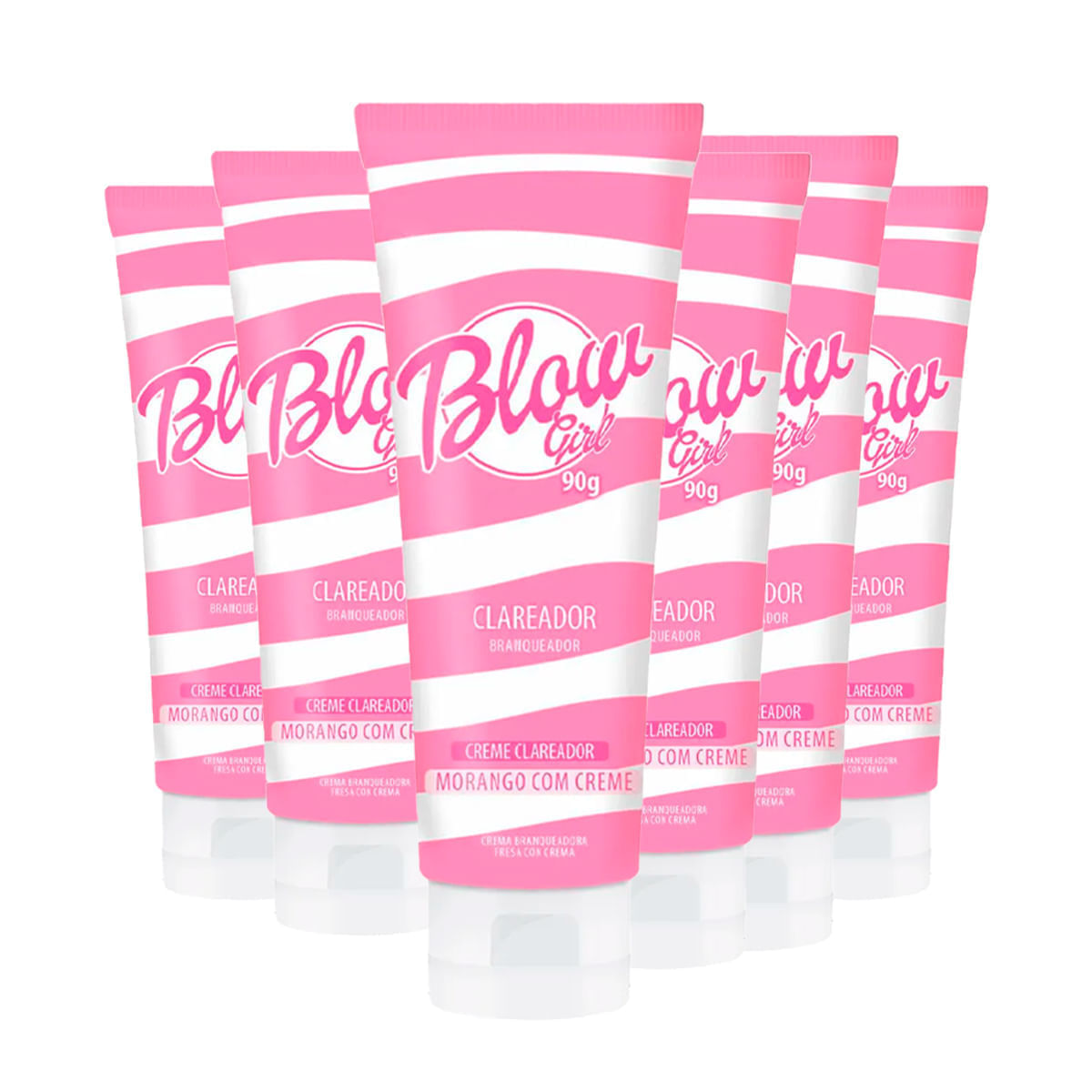 Kit com 6 Blow Girl Creme Clareador para Virilha e Axilas