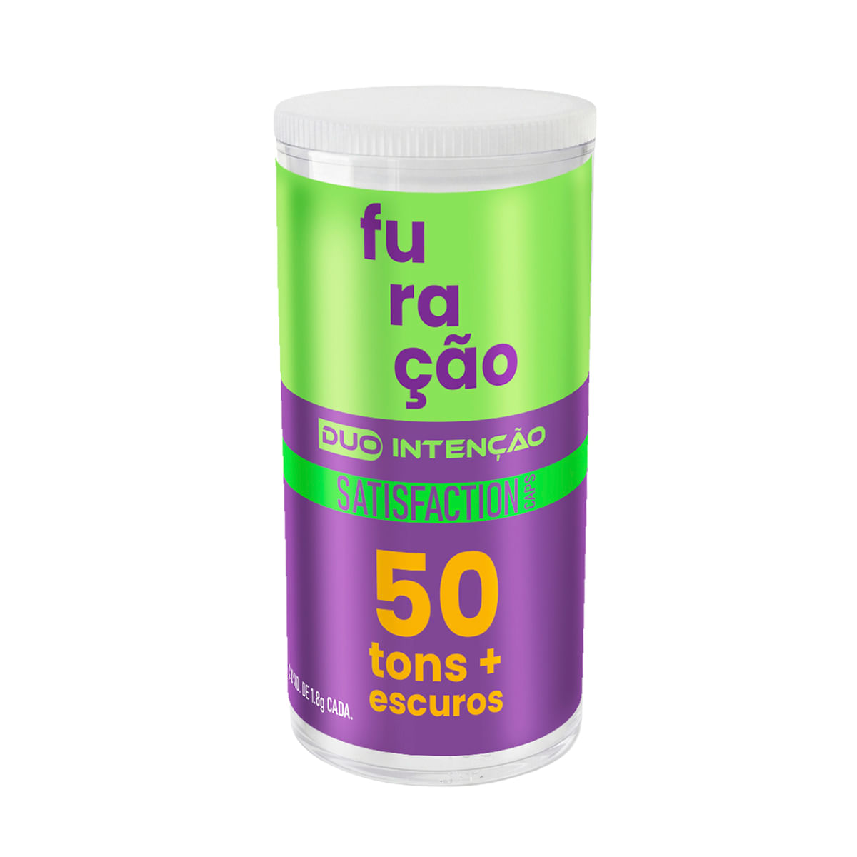 Bolinha Duo Intenção Furacão e 50 Tons Mais Escuros Satisfaction Caps