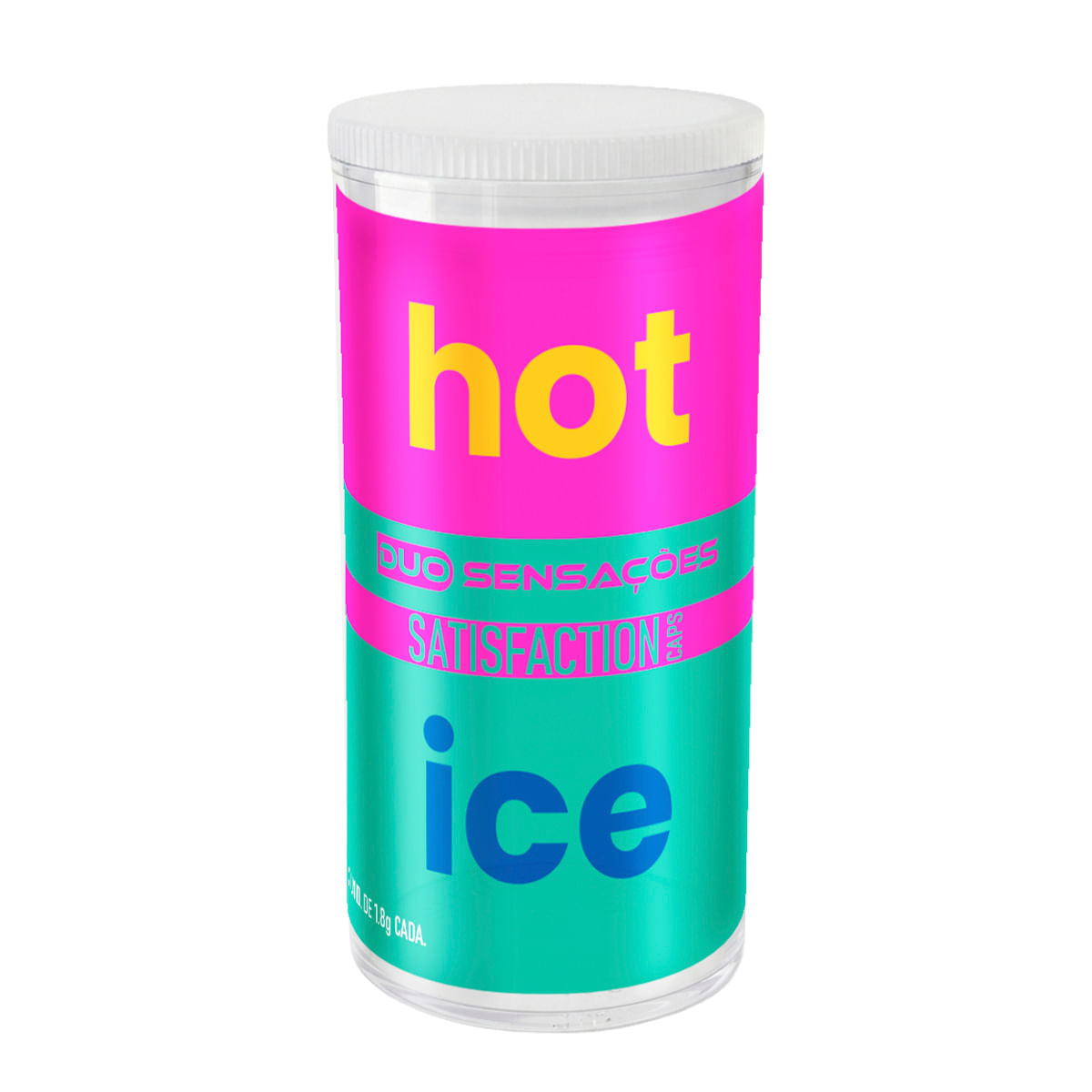 Bolinha Duo Sensações Hot Ice Satisfaction Caps