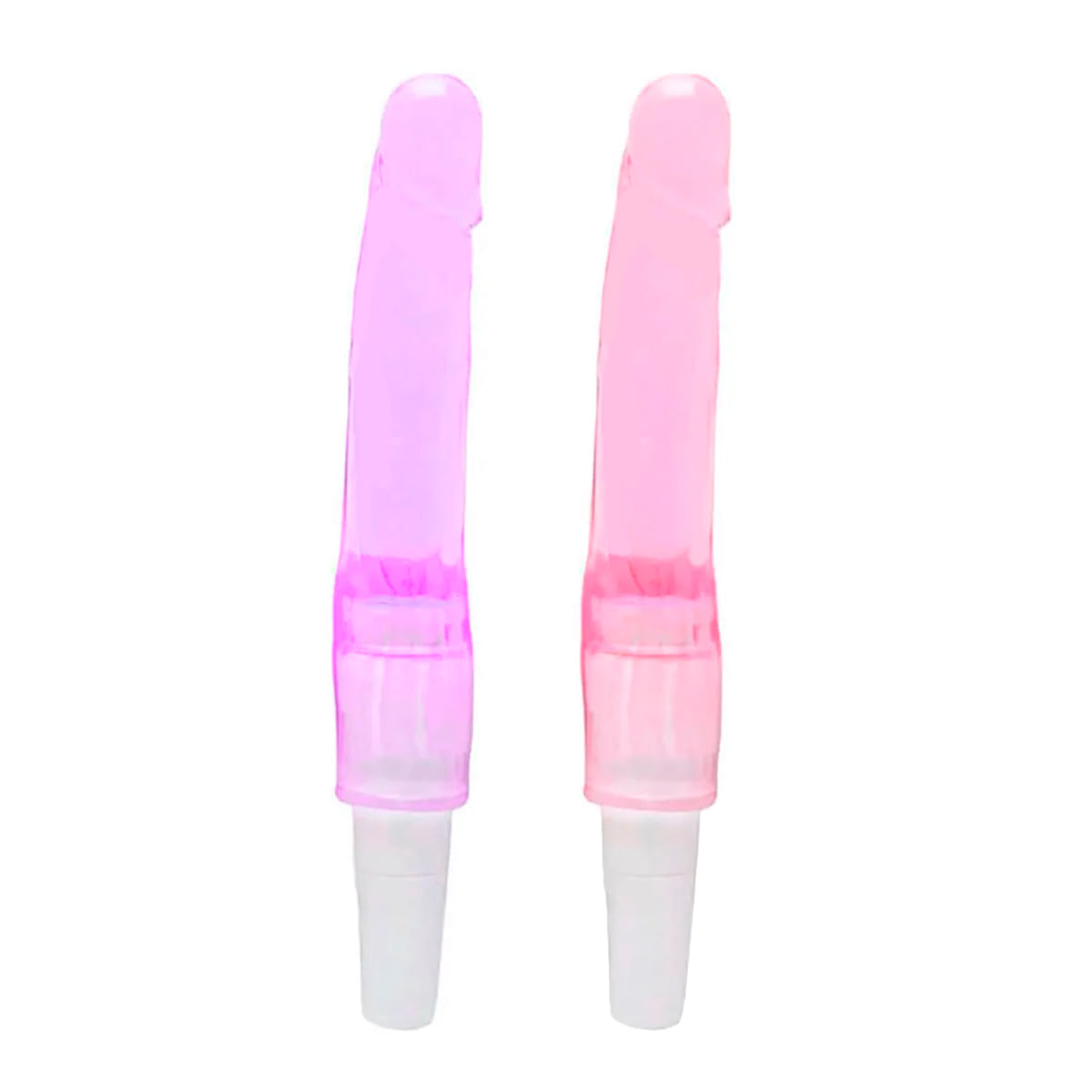 Vibrador em Silicone Formato de Pênis com Estimuladores Miss Collection