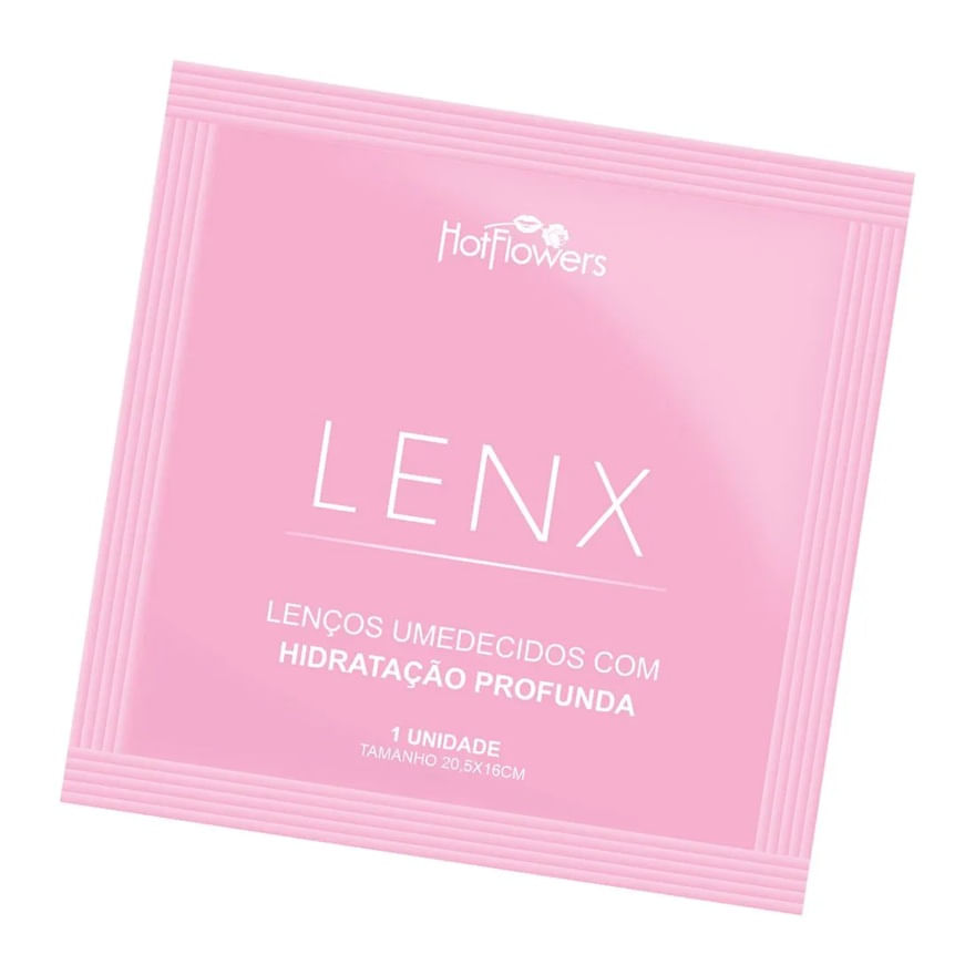 Lenx Lenços Umedecidos com Hidratação Profunda Hot Flowers