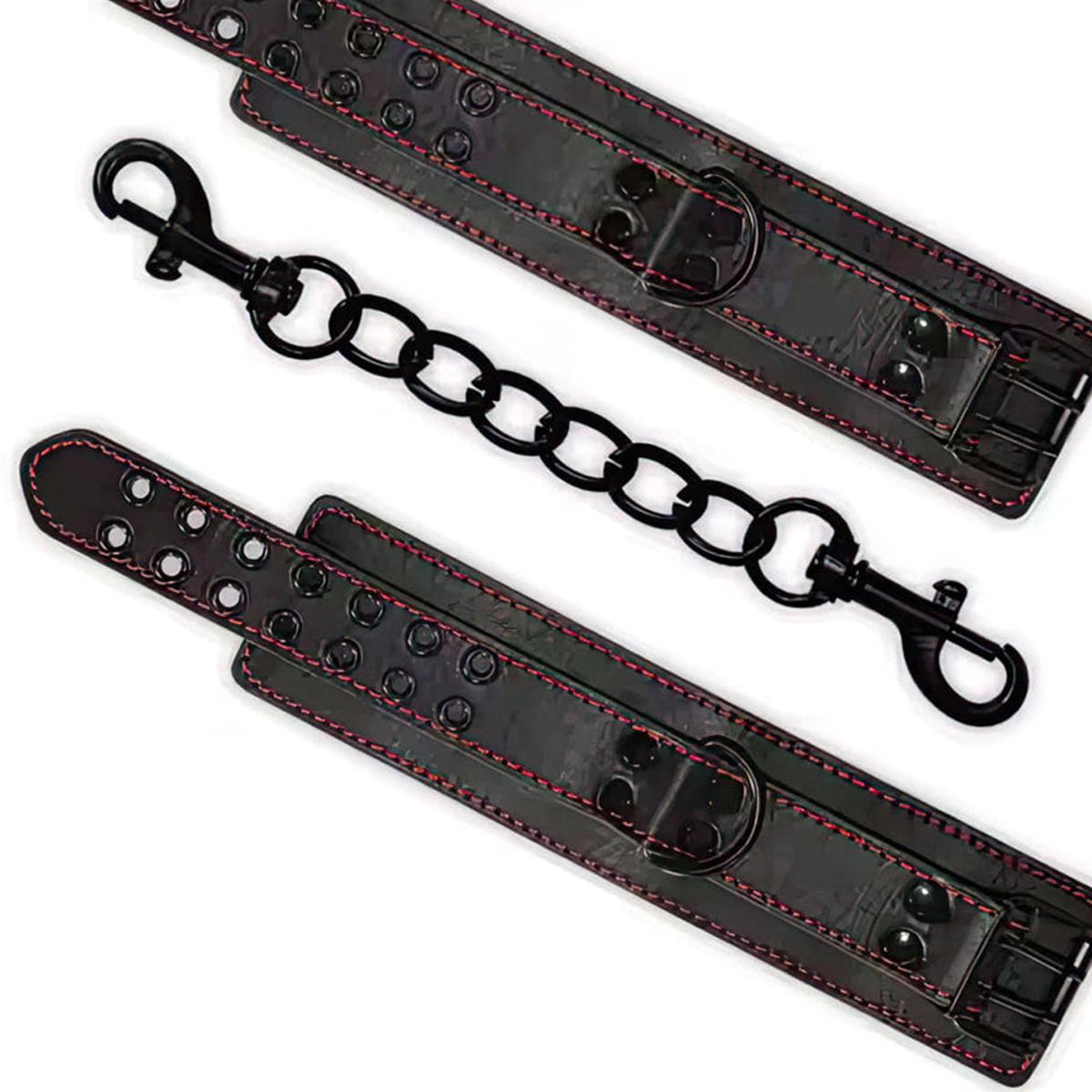 Tornozeleira com Corrente e Fivelas Bondage e BDSM Vip Mix