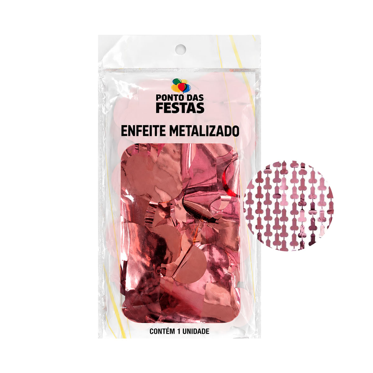 Cortina Metalizado Despedida de Solteiro 1x2 M PTD Festas