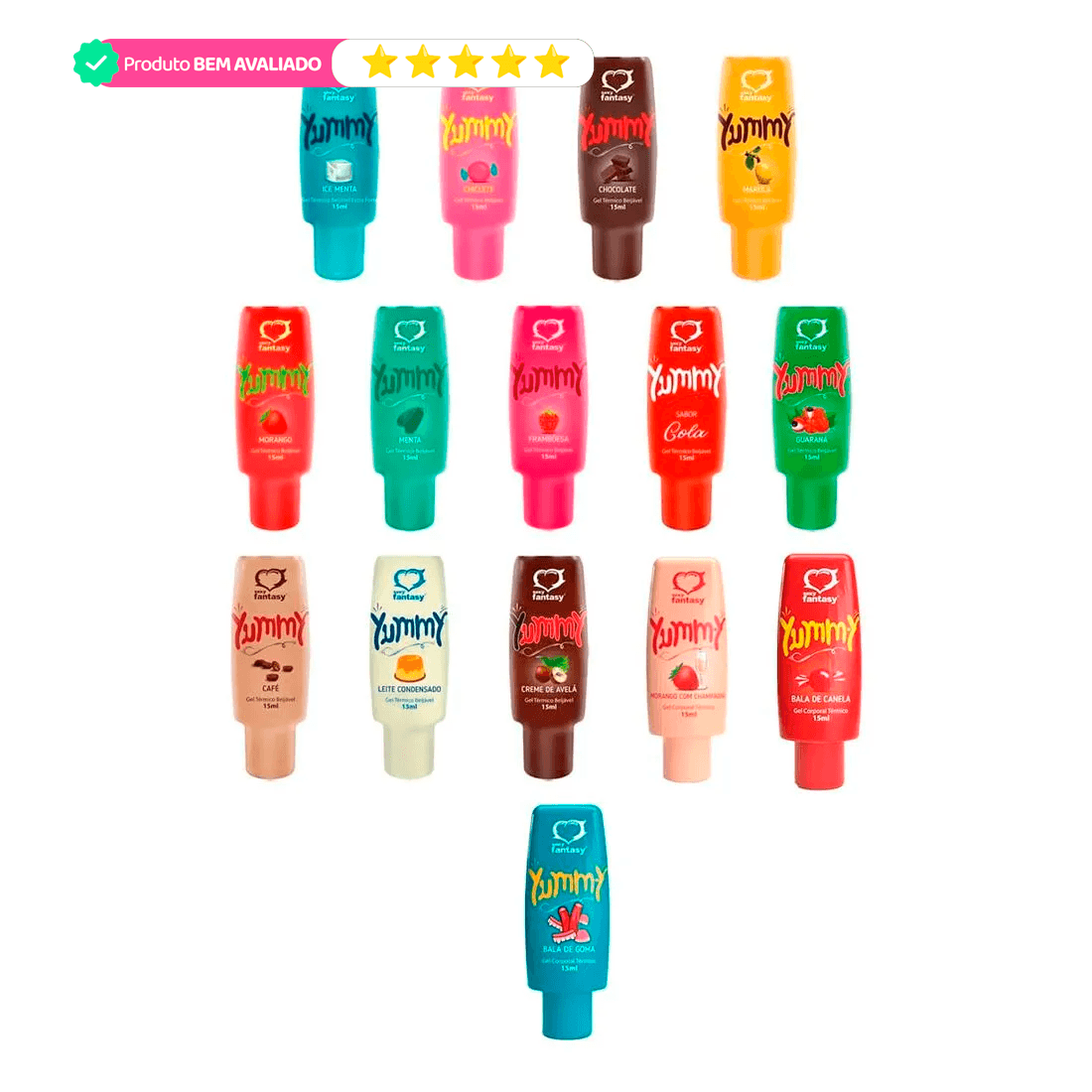Gel Térmico Beijável Yummy 15ml Sexy Fantasy