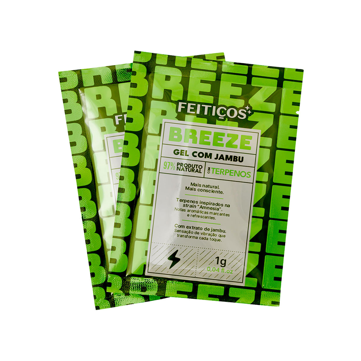 Sachê Breeze Excitante em Gel com Jambu e Terpenos 1g Feitiços Aromáticos