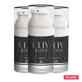 Kit com 10 Cliv Black Gel Facilitador Anal